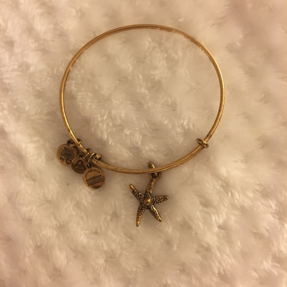 Alex and ani gold bracelet